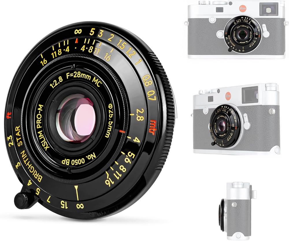 Brightin Star 28mm F2.8 Full Frame Manual Focus Lens for Leica-M