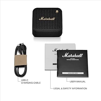 Amazon.co.jp: Marshall ワイヤレスポータブル防水スピーカー Willen