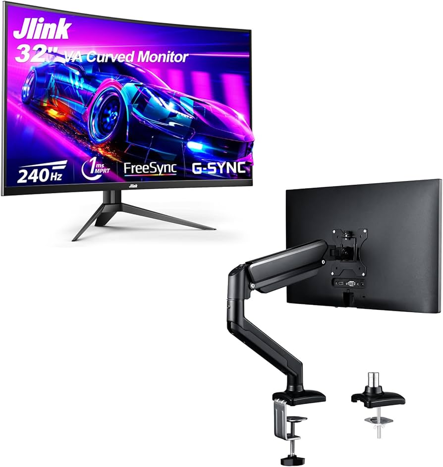 Amazon.com: Jlink 32-Inch Curved Gaming Monitor up to 240Hz,1080P