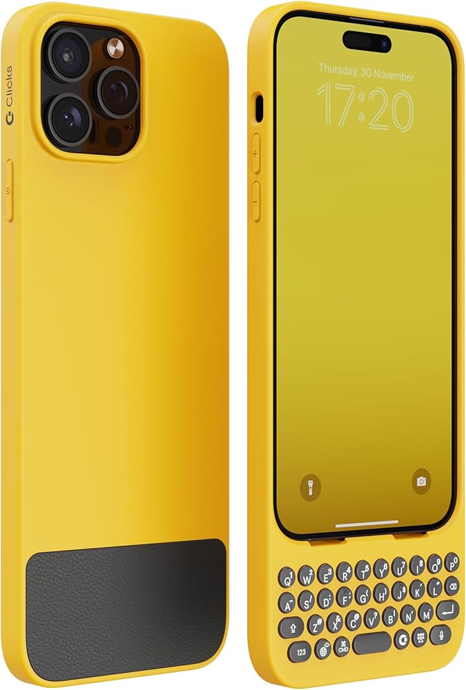 Amazon.co.jp: iPhone 14 Pro Max用クリックキーボード – プレミアム