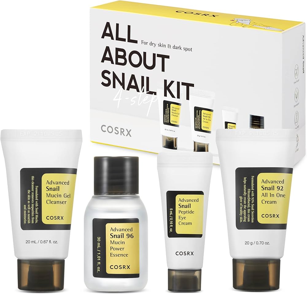 Amazon.com: COSRX All About Snail Mucin Korean Skin Care Set, Mini