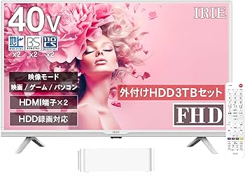 Amazon | FFF テレビ 40インチ + 3TB ハードディスク 外付け テレビ