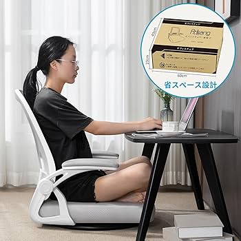 Amazon｜座椅子 360度回転座椅子 疲れない椅子 アップフリップ