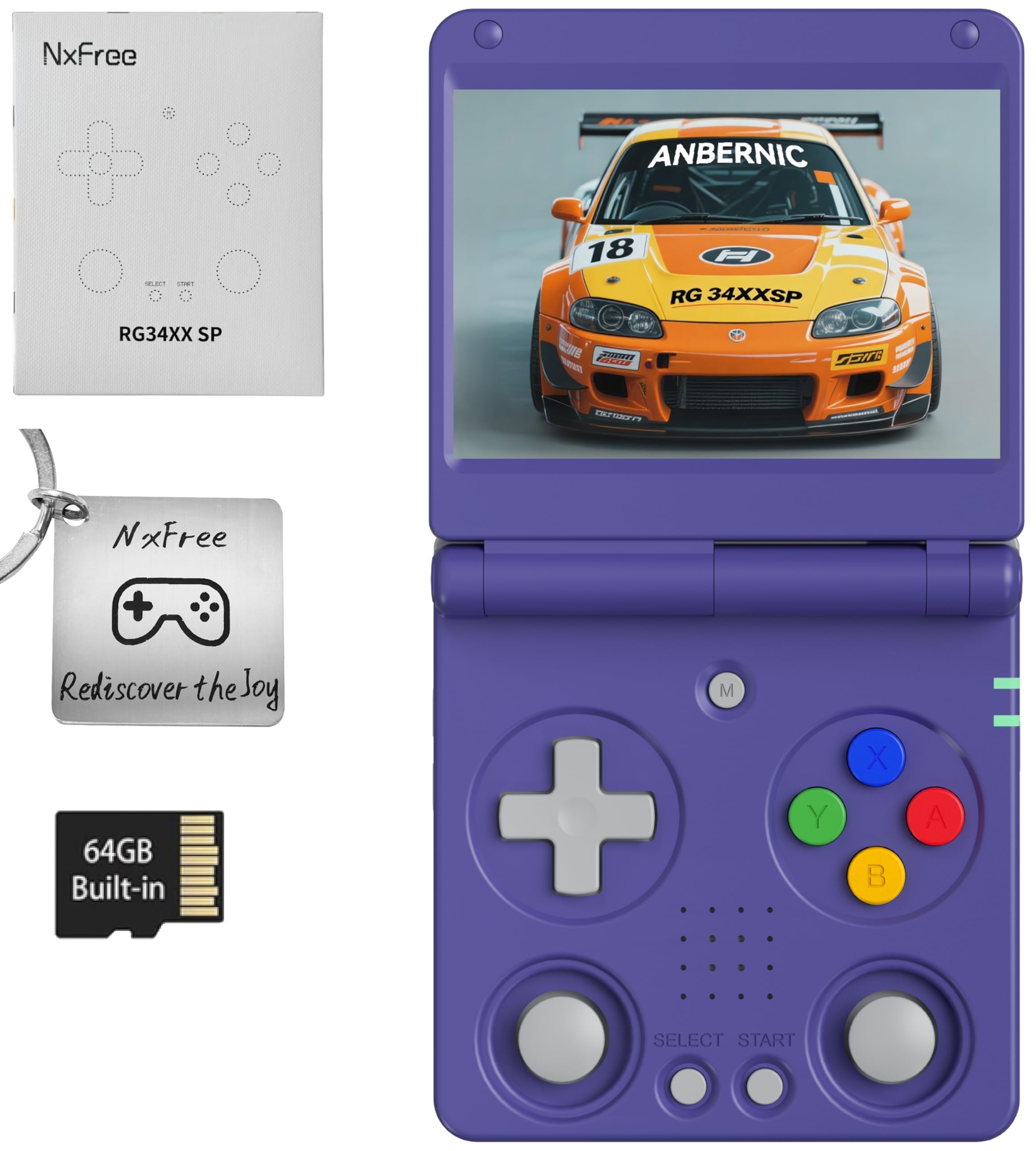 Amazon.com: Anbernic RG34XXSP Retro Gaming Console – Flip Design