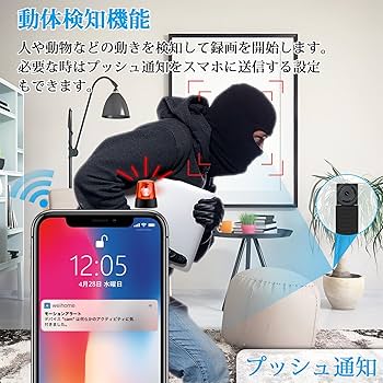 Amazon | Axlgax 小型カメラ WIFI対応 隠しカメラ スマホ 1080P 動体