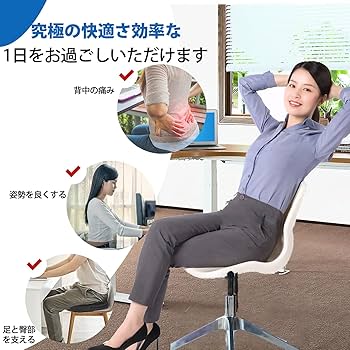 Amazon.co.jp: シートクッション 2点セット腰痛 クッショ 椅子 骨盤