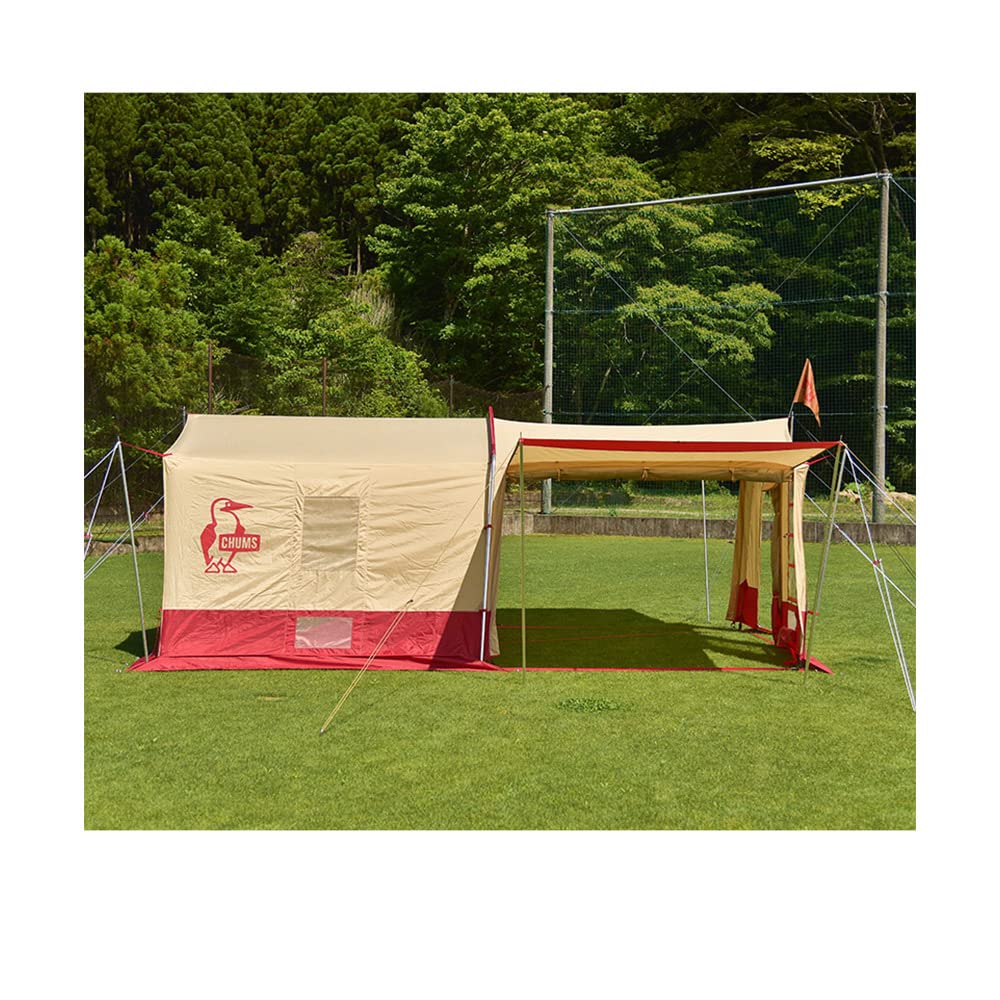 Amazon | チャムス (CHUMS) ブービーキャビンテント4 ベージュ/レッド