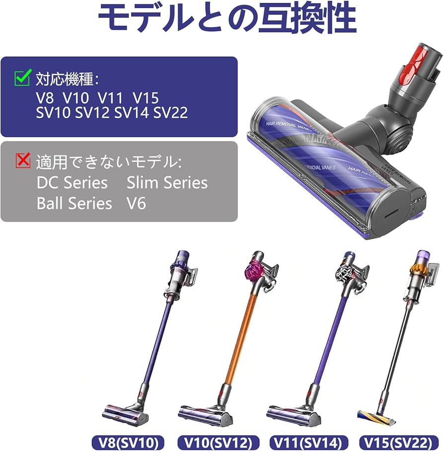 Amazon | Yivy ダイソン ヘッド カーペット専用 ダイソン V8 V10 V11