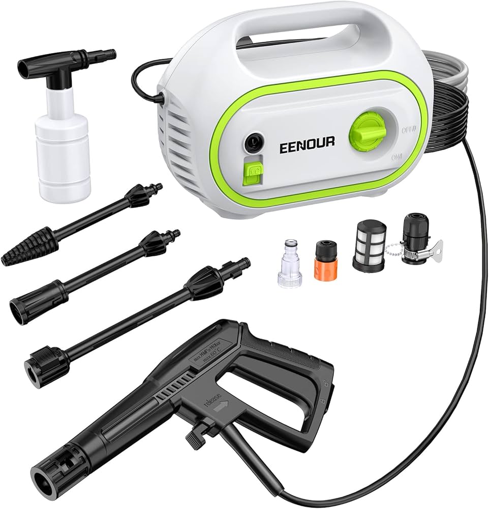 Amazon | EENOUR 高圧洗浄機 LT221 1400W 常用吐出圧力7MPa 最大10MPa
