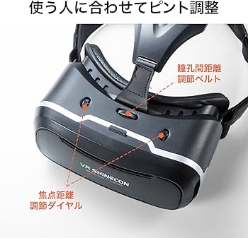 Amazon.co.jp: サンワダイレクト 3D VRゴーグル iPhone/Androidスマホ