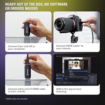 Amazon.com: Elgato Cam Link 4K – External Capture Card for DSLR