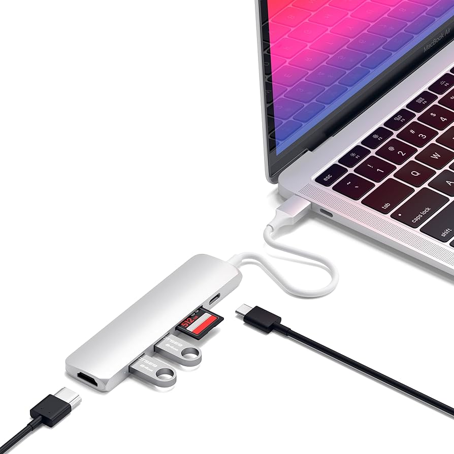 Amazon.co.jp: SATECHI 6 in 1 USB-C スリムマルチポートアダプター
