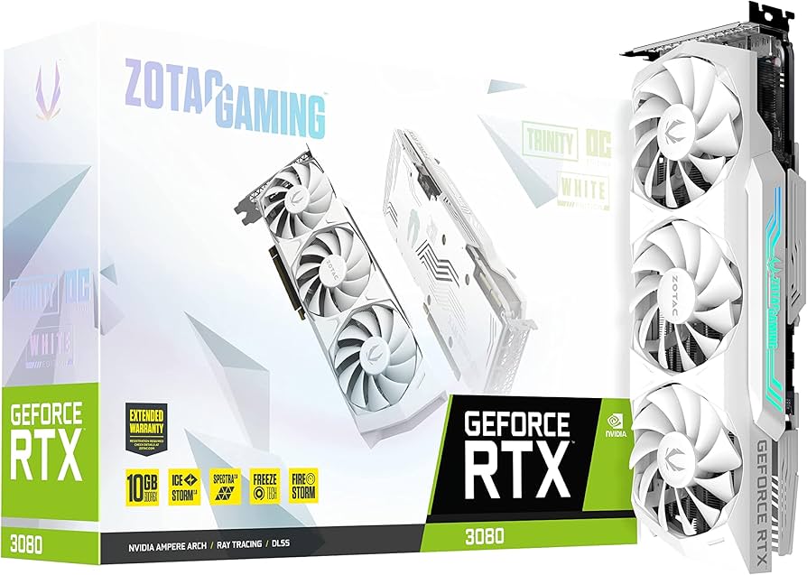ZOTAC Gaming GeForce RTX™ 3080 Trinity OC White Edition LHR 10GB