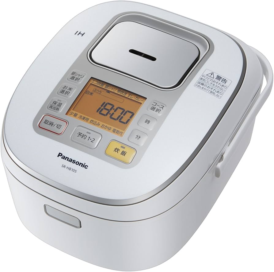 Amazon | パナソニック 5.5合 炊飯器 IH式 ホワイト SR-HB105-W