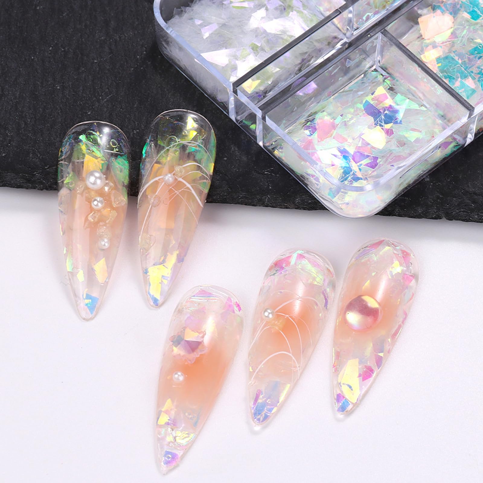 Amazon.co.jp: Unikato ネイルグリッター オーロラ ネイルパーツ