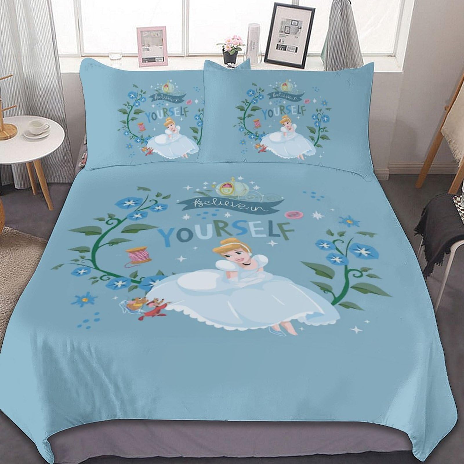 Amazon｜プリンセス シンデレラ 布団カバー 3点セット シングル