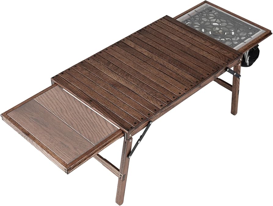 Amazon.co.jp: KIMICAMP ノビテーブル, IGTテーブル, 木製, オシャレ