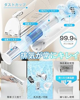 Amazon | 掃除機 コードレス 【2025新登場】55KPa超強力吸引&自立式