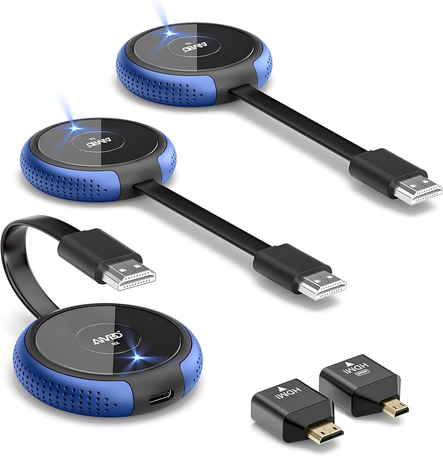 Amazon.co.jp: AIMIBO ワイヤレス HDMI 送受信 2×送信機+1×受信機