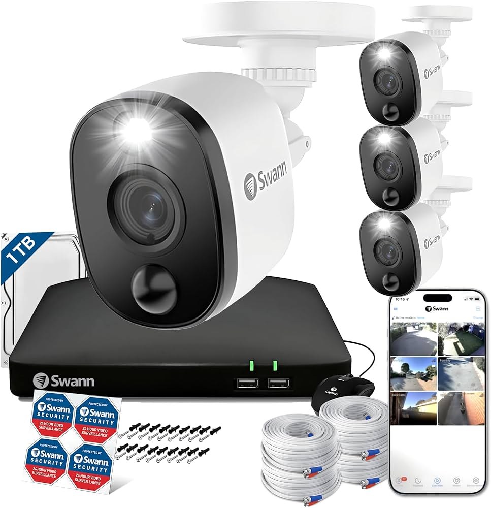 Amazon.co.jp: 【日本正規代理店】Swann セキュリティカメラ 4CH DVR