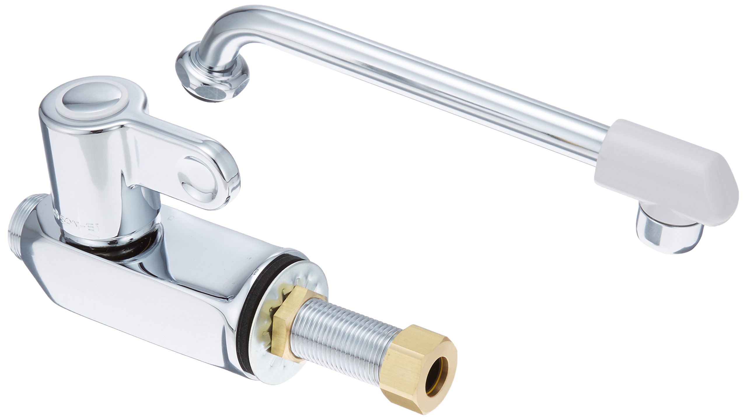 Amazon | SANEI 立形上向自在水栓 レバーハンドル 90度開閉 JA572DC-13