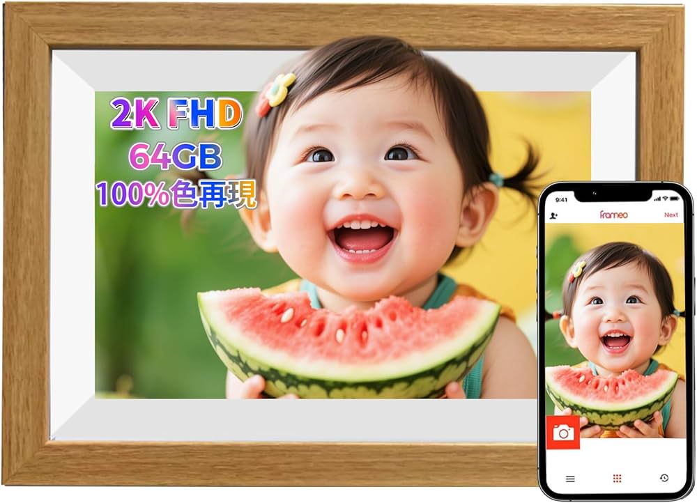 Amazon.co.jp: FHD1920×1280 64GB内蔵 デジタルフォトフレーム 【2025