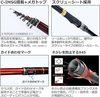 Amazon | ダイワ(DAIWA) 磯竿 21 波濤 3-53HR・N | ダイワ(DAIWA) | 磯竿