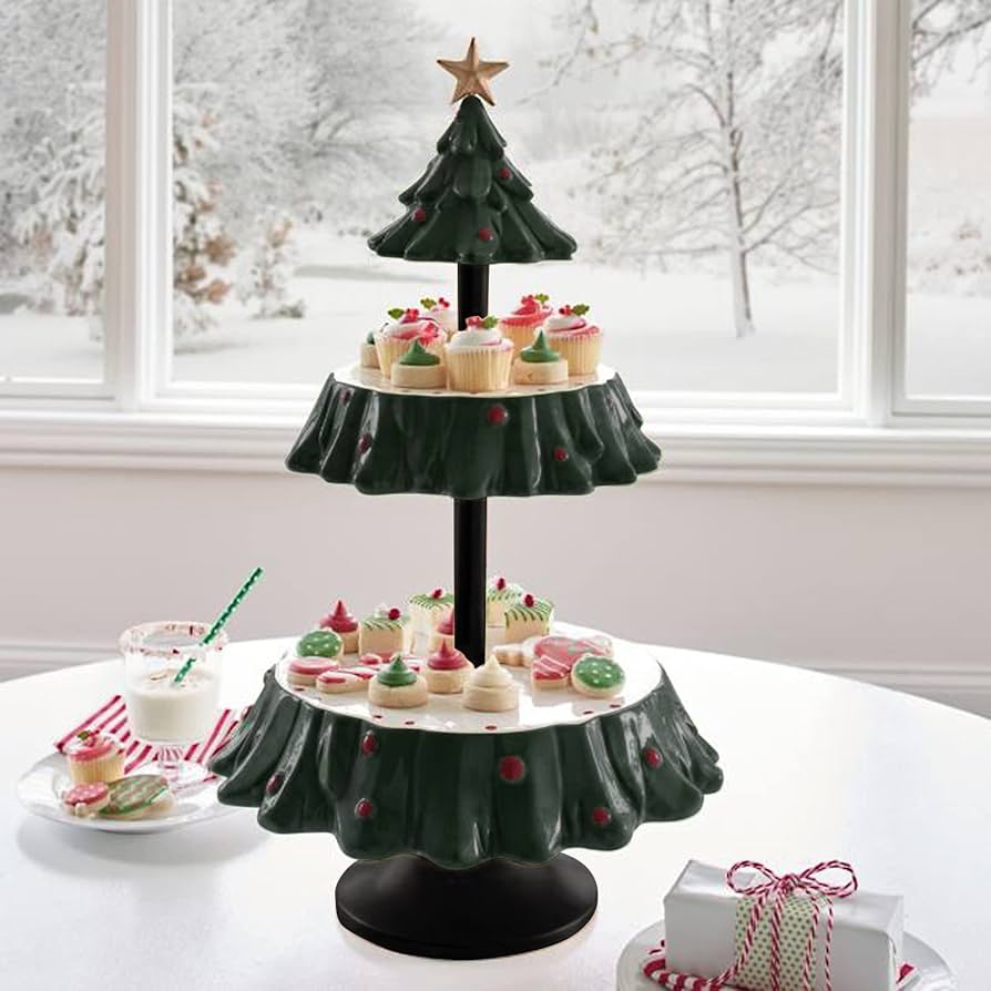 Amazon.co.jp: Foughi カップケーキスタンド クリスマスツリー ケーキ