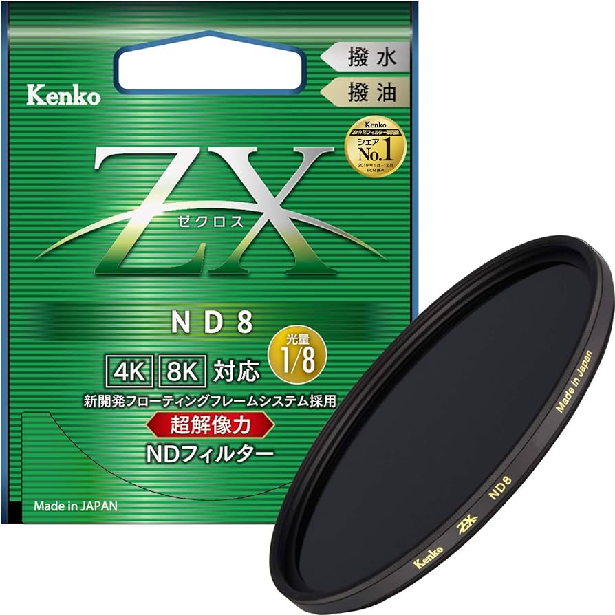 Amazon | Kenko NDフィルター ZX ND8 82mm 光量調節用 絞り3段分減光