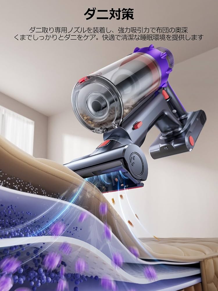 Amazon | 掃除機 コードレス 【2026モデル 110Kpa強力吸引力 600W 布団