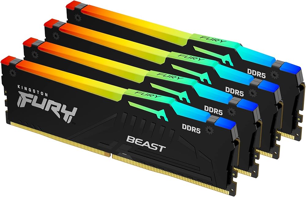 Amazon | Kingston FURY Beast Black RGB 128GB (4x32GB) 5200MT/s