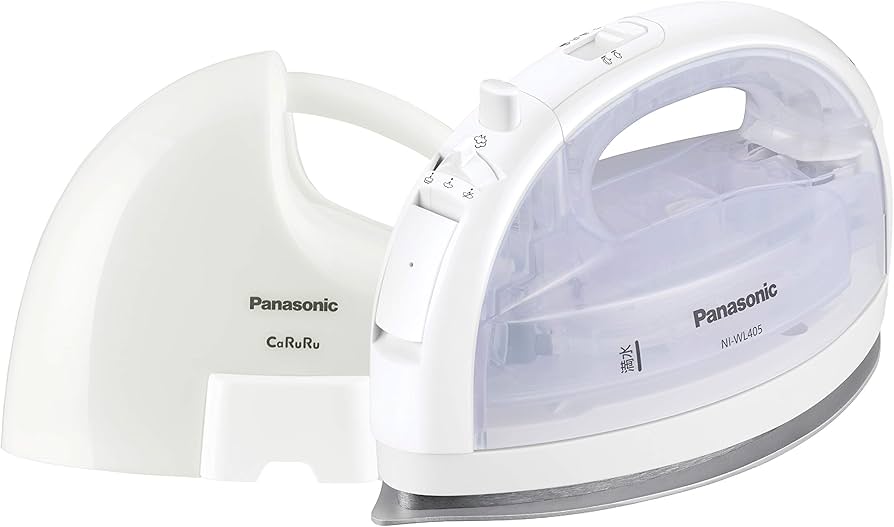 Amazon | パナソニック コードレススチームWヘッドアイロン ホワイト