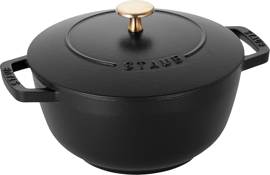 Amazon.com: staub Wa-NABE 40501-009 Wanabe Black L 20cm Two-Handed