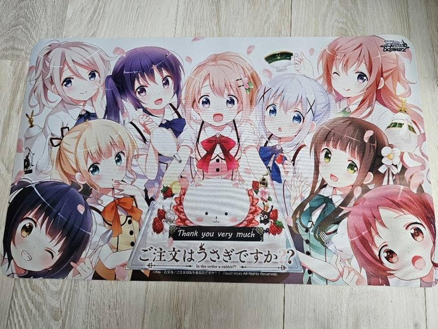 Amazon | ごちうさ 集合絵 カードゲーム ラバーマット プレイマット ご