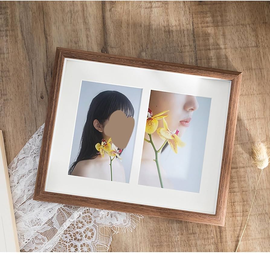 Amazon.co.jp: [LSDZW] 写真立て L判 21*27.4cm 天然木 フォトフレーム