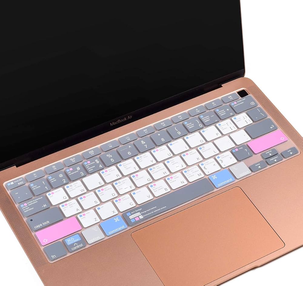 Amazon.com: CaseBuy MacBook Air M1 Keyboard Cover Shortcuts for