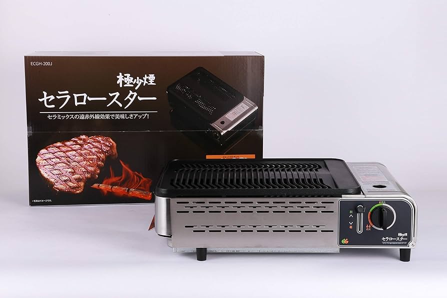 Amazon | 極少煙 セラロースター ECGH-200J シルバー | 東洋(Toyo