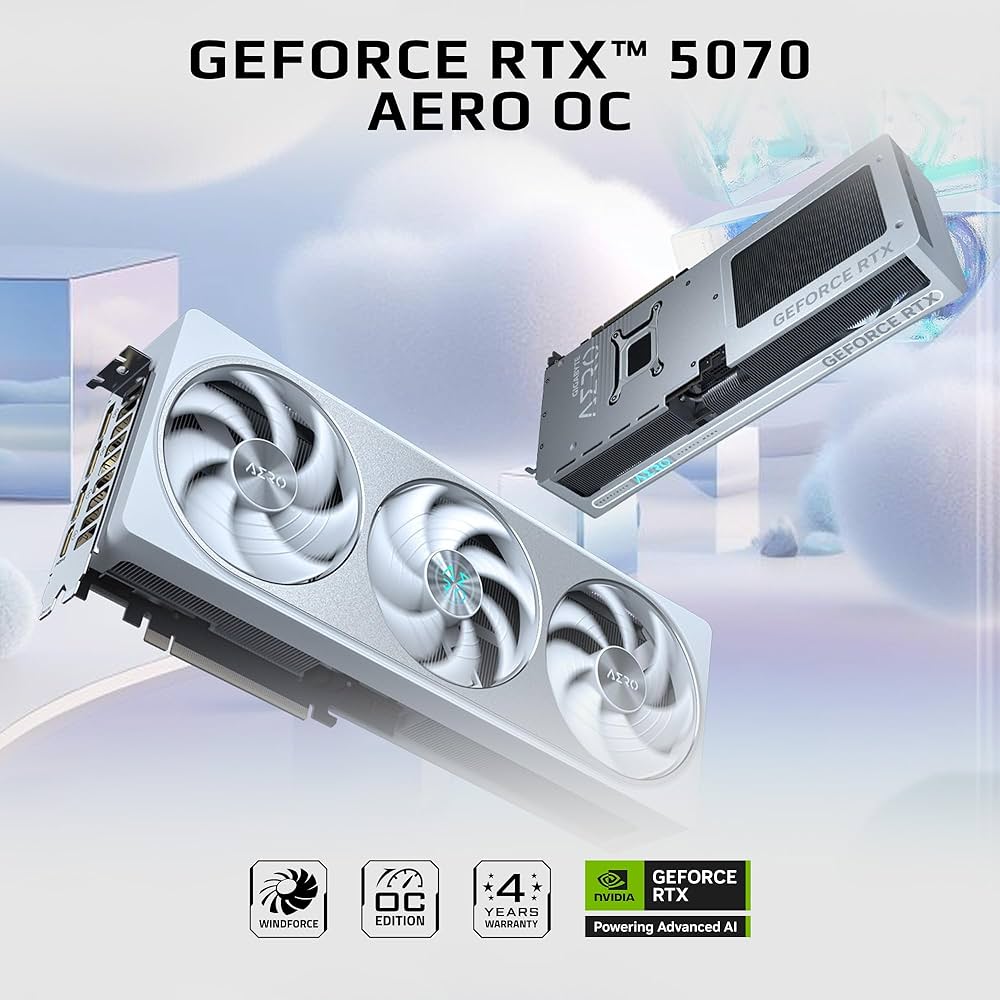 Amazon | GIGABYTE GeForce RTX 5070 AERO OC 12G グラフィック