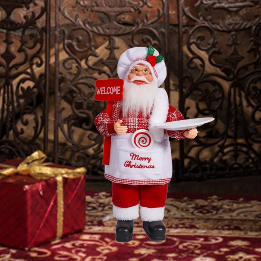 Amazon.co.jp: Jiswhisker クリスマスサンタフィギュア人形