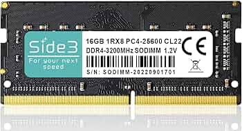Amazon.co.jp: Side3 DELL 増設 ノートPC用メモリ DDR4-3200MHz