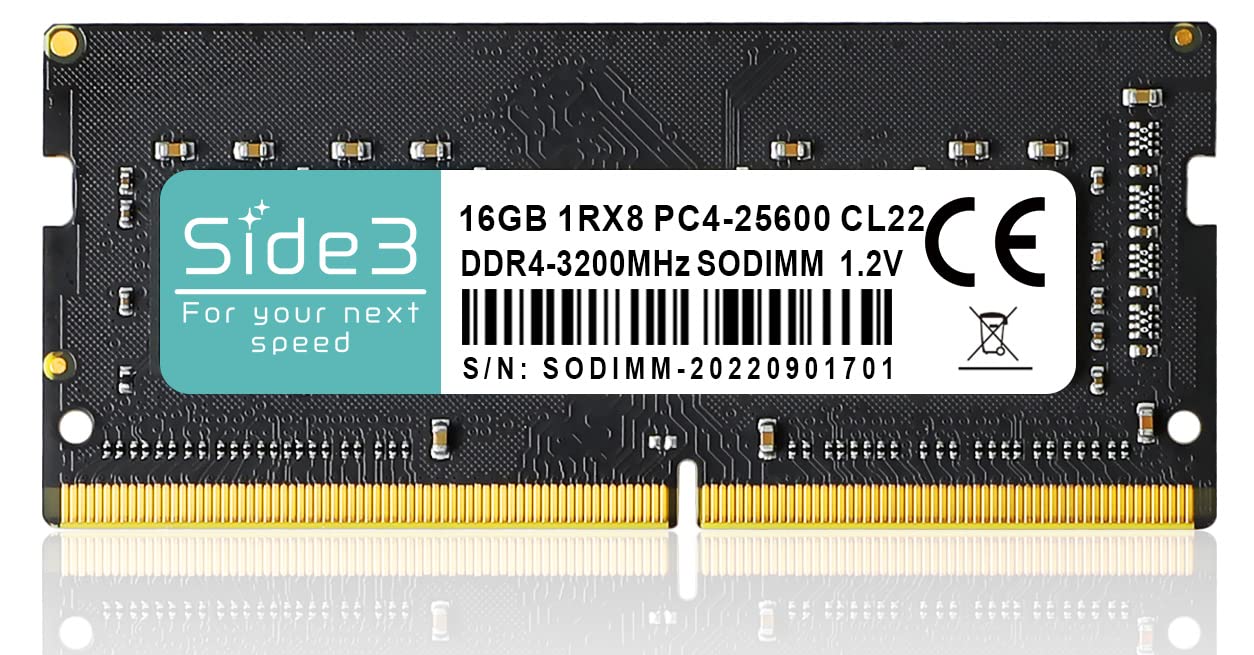 Amazon.co.jp: Side3 DELL 増設 ノートPC用メモリ DDR4-3200MHz
