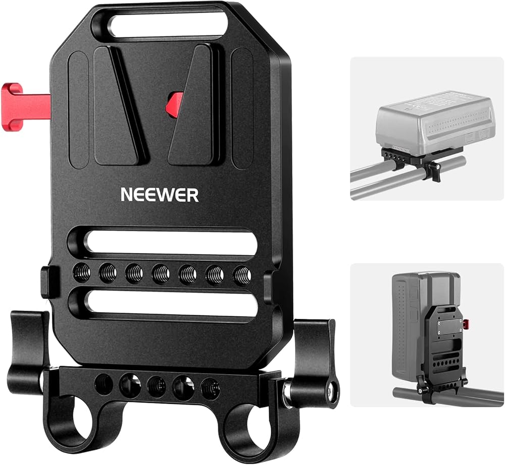 Amazon.co.jp: NEEWER Vマウントバッテリープレート デュアル15mm