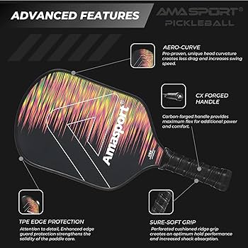 Amazon.co.jp: PICKLETECH AMA Sport Kronos ピックルボールパドル