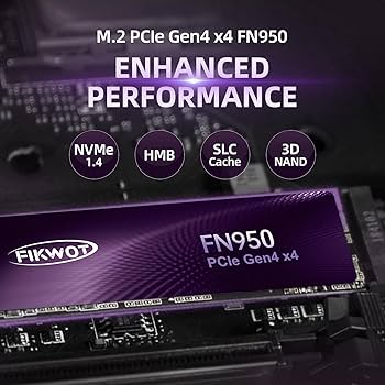 Amazon | Fikwot FN950 M.2 SSD 2TB PCIe Gen4.0 x4 M.2 2280 NVME SSD