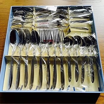 Amazon | ラッキーウッド カトラリー 20本セット 箱入り カトラリー