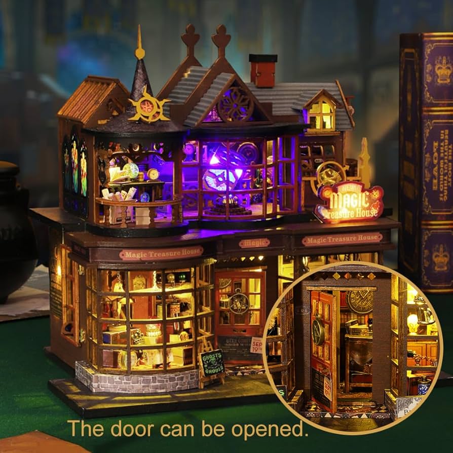 Amazon | Cjeuxnr DIY ドールハウスキット 3D 木製 手作り 城 マジック