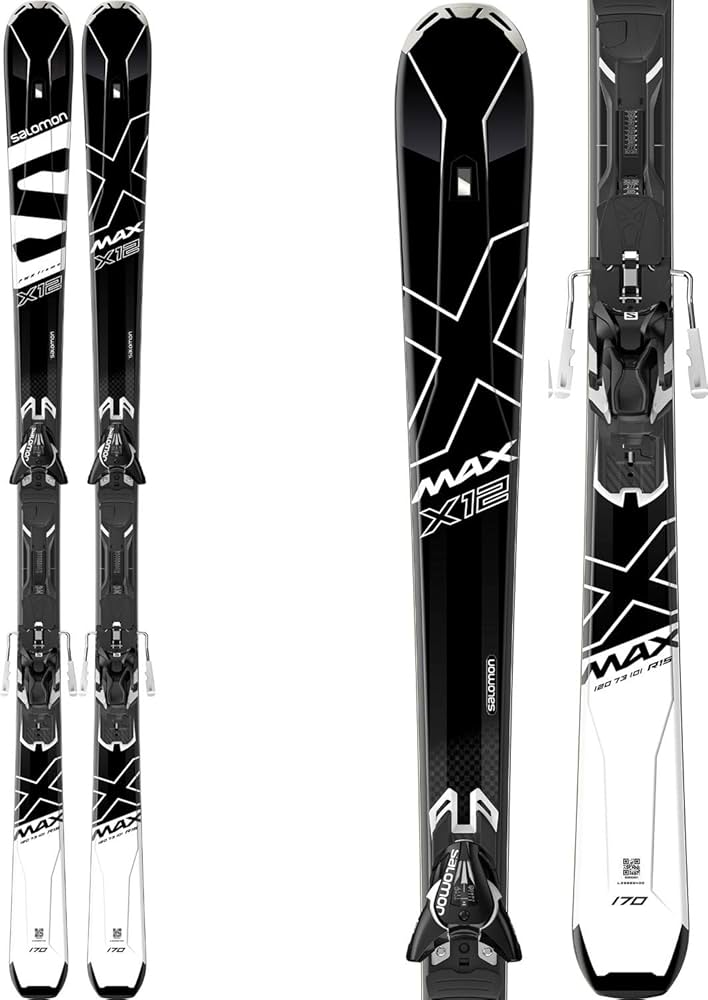 Amazon | 17-18 SALOMON X-MAX X12 + XT12 TI 165cm BLACK/WHITE