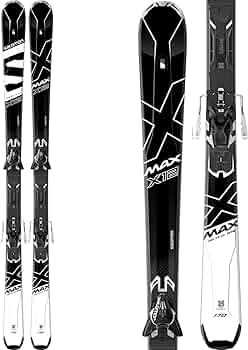 Amazon | 17-18 SALOMON X-MAX X12 + XT12 TI 165cm BLACK/WHITE