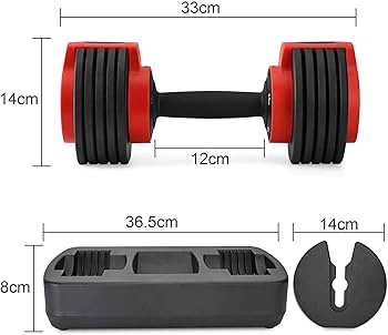 Amazon | 可変式ダンベル ダイヤル 10kg セット 筋トレ器具ダンベル