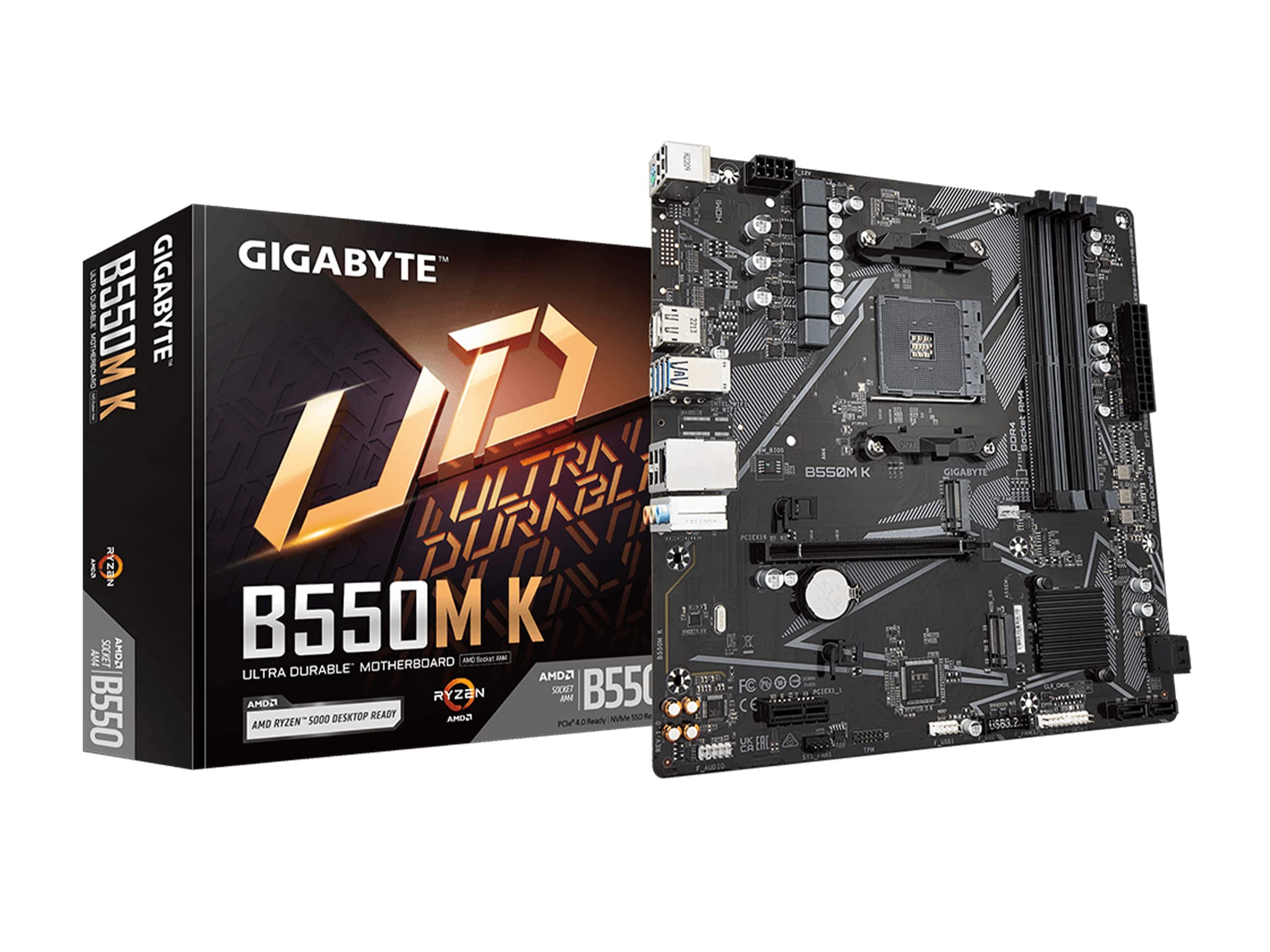Amazon.com: GIGABYTE B550M K AMD AM4 Micro-ATX Motherboard